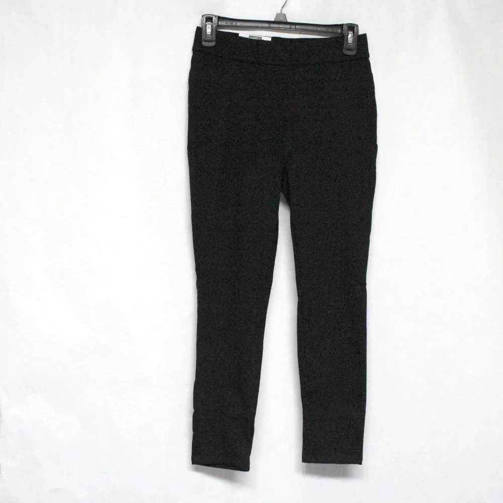Time and Tru Black Mid Rise Fitted Stretch Capri Jeggings for Women Size XS 0-2 - Picture 1 of 10